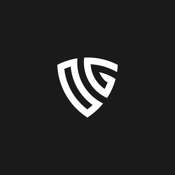 OG monogram logo with shield shape