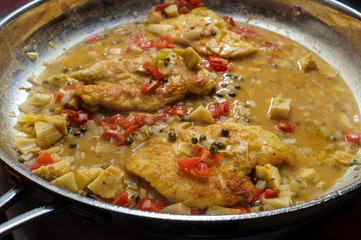 Cooking Italian Chicken Piccata