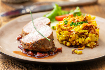 swabian pork fillet