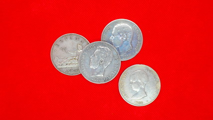 Dolar Españo. Moneda de plata. Dolar español. 