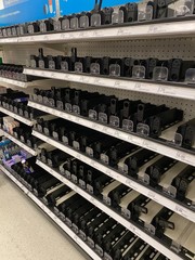 Empty shelves due to Covid