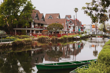 Venice canals in Los Angeles