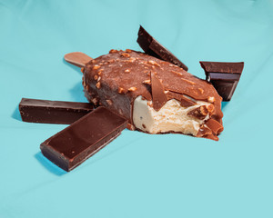 chocolate ice cream with chocolate