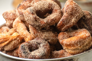 Homemade donuts typical of Easter