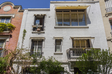 Picturesque old house on the Montmartre hill. Paris. France.