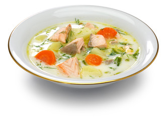 Lohikeitto, finnish traditional salmon soup