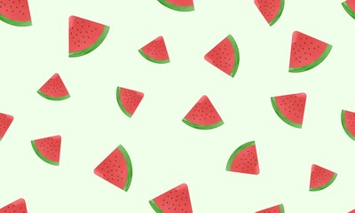 watermellon background seamless pattern vector design