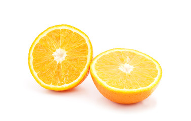 One sliced orange.