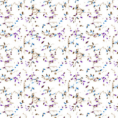 confetti on white background