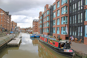 Fototapeta na wymiar Gloucester Docks Canal Basin, England 