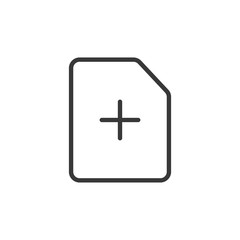 Add file icon. Vector Illustration