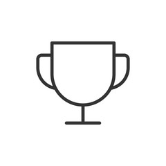 Trophy icon isolated on white background. Success symbol modern, simple, vector, icon for website design, mobile app, ui. Vector Illustration