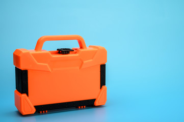 . A set of professional tools in a case for repairing phones, smartphones, computers and other office equipment.