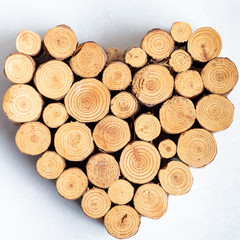 wooden heart