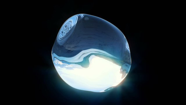 Water drop with alpha channel.