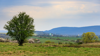 Blick auf Ohrdruf vom Bach-Radweg