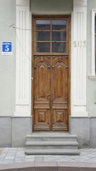 wrought iron gates in front of the house