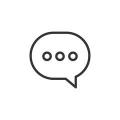 Speech bubble icon. Chatting symbol. Vector Illustration