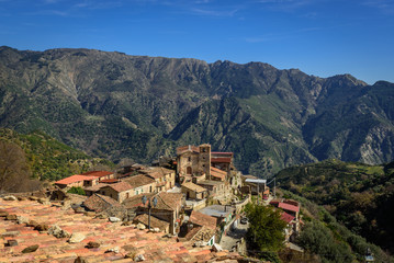 village in the mountains (Gallicianò-Calabria-Italy)
