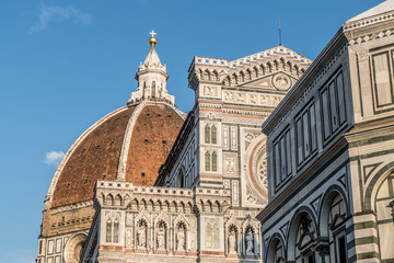 Fototapeta na wymiar The Cathedral of Santa Maria del Fiore in Firenze