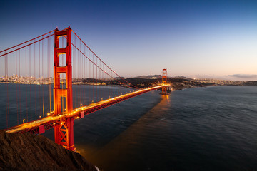 Golden hour Golden Gate Bridge