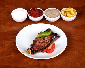 very nice cauliflower eggplant turkish spicy