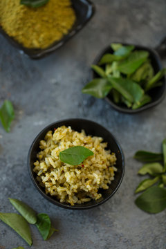 curry leaf rice, spices powder