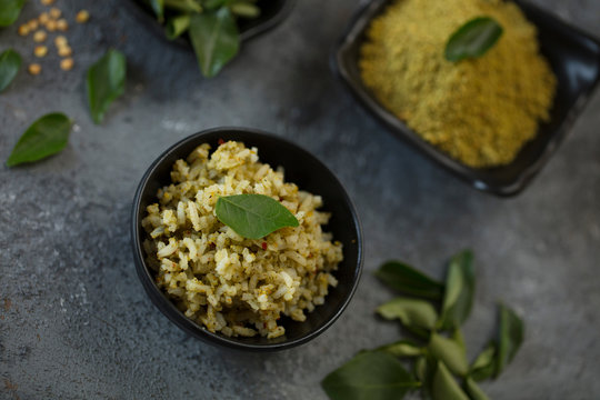 curry leaf rice, spices powder