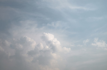 The Sky before rain coming. Sky with gray cloud.