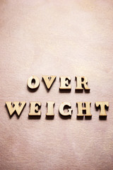Fototapeta premium Over weight text