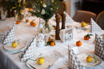 wedding table setting