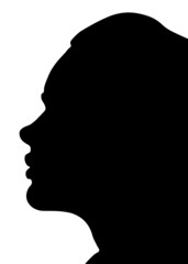 male, female,  profile picture, silhouette. Of the page	