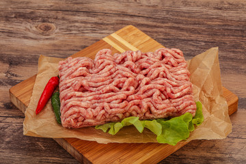 Raw Minced pork meat for cooking