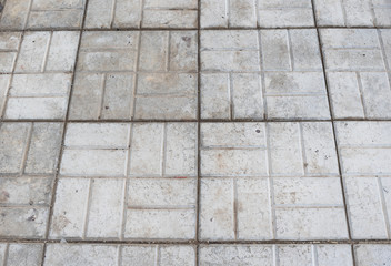 Road surface texture of a bar on a pedestrian boulevard