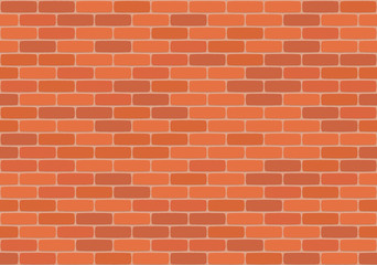 Brown brick wall seamless pattern. Vector illustration