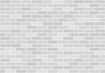 Fototapeta na wymiar White brick wall seamless pattern. Vector illustration