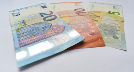 dollar and euro money