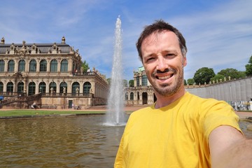 Dresden tourist selfie