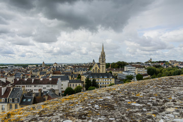 city ​​of caen in normandy france