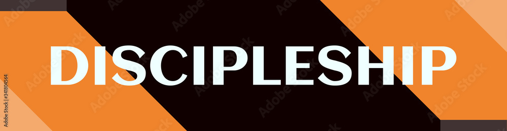 Canvas Prints discipleship - text written on simple clear background