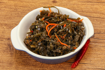 Seaweed cabbage with carrot and sesame