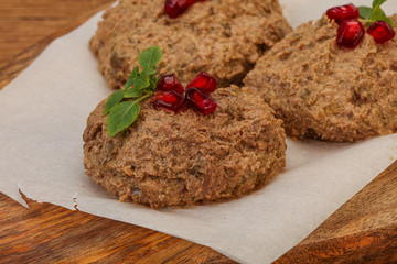 Georgian cuisine - pkhali from beans