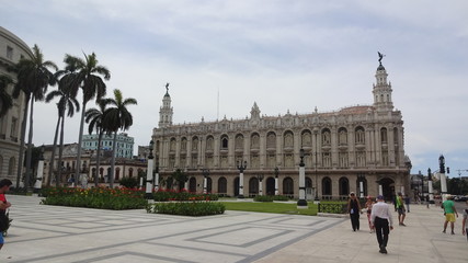 Fototapeta premium Havana is an original city with old mobiles and old houses