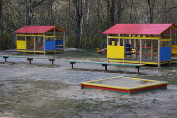 An empty playground for children