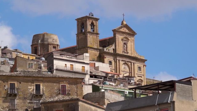 Agira, a typical Sicilian hinterland town, with its churches, the castle and the spectacular view of Mount Etna and Lake Pozzillo.