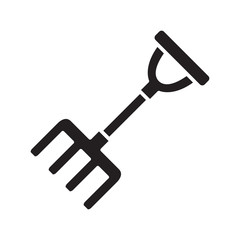 garden fork icon vector symbol template design trendy