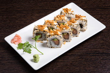 Salmon roll.