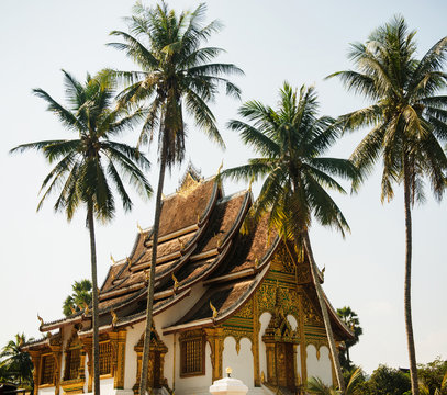 Haw Pha Bang temple in Luang Prabang, Loas, Southeast Asia