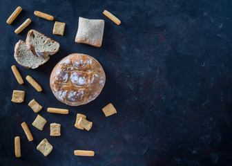 Bread: Bread Variety Still Life. Fresh bread food group