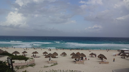 Fototapeta na wymiar Cancun is a beautiful Mexican resort in the Caribbean
